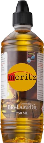 Moritz 1 x 750 ml Bio Lampenöl Citronella für Fackeln Öllampen Sturmlaternen Wandfackeln von Moritz