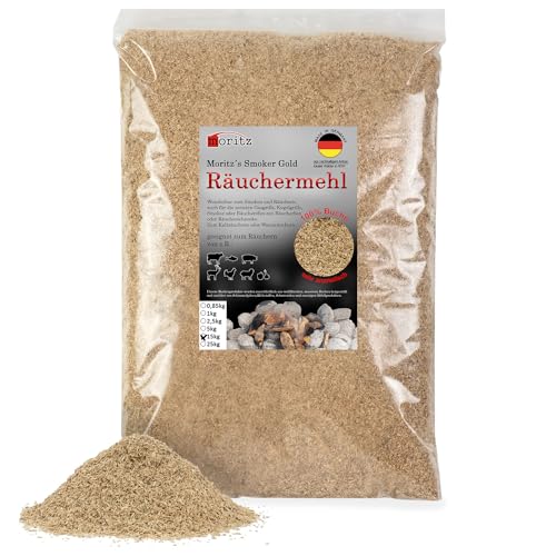 Moritz 15kg Räuchermehl Buche fein 0,5-1 mm Räuchern I Kalträuchern von Fisch Fleisch Wurst Käse Gemüse auch für BBQ I Grill - Räucherspäne von Moritz