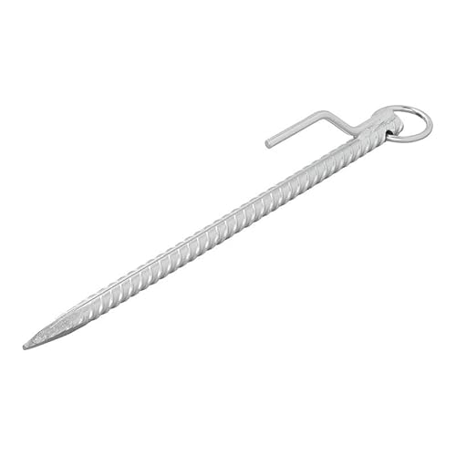 Moritz 1x Bodenanker I Sturmanker I 41 cm | Ø18mm I Stahl I mit Öse & Haken I super stabil von Moritz