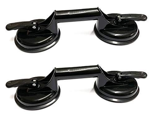 Moritz 2x Saugheber 100kg I 2 Saugnäpfe I Schwarz I für Laminat Glas Scheiben I glatte Fliesen Vinyl I Vacuumlifter I Vakuumheber Saugnapf von Moritz