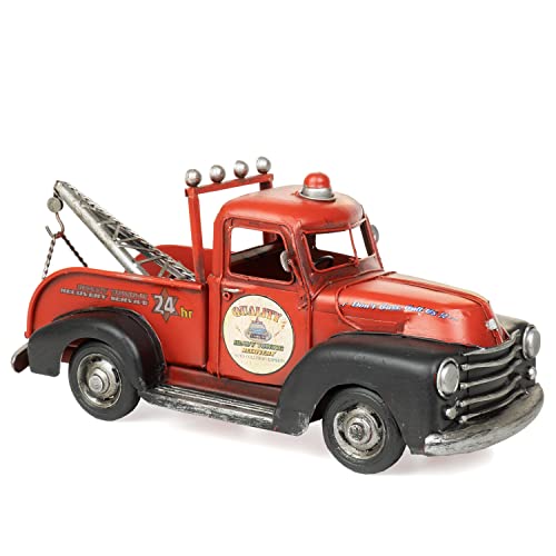 Moritz Blech-Deko Auto Abschleppfahrzeug rot schwarz Blechdekoration Blechmodell Modellauto Retro Sammlerstück Vintage Deko Nostalgie Antik Style Moritz Blech-Deko Auto Abschleppfahrzeug rot schwarz Blechdekoration Blechmodell Modellauto Retro Sammlerstück Vintage Deko Nostalgie Antik Style von Moritz