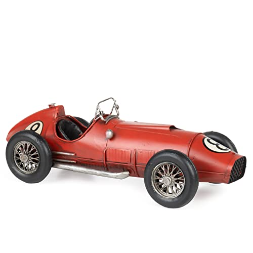 Moritz Blech-Deko Auto Rennwagen Nr. 8 rot Blechdekoration Blechmodell Modellauto Retro Sammlerstück Vintage Deko Nostalgie Antik Style von Moritz
