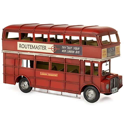 Moritz Blech-Deko Doppeldecker Bus England rot Blechdekoration Blechmodell Modellauto Retro Sammlerstück Vintage Deko Nostalgie Antik Style Moritz Blech-Deko Doppeldecker Bus England rot Blechdekoration Blechmodell Modellauto Retro Sammlerstück Vintage Deko Nostalgie Antik Style von Moritz