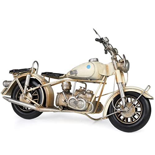 Moritz Blech-Deko Motorrad Zweisitzer mit Beiwagen schwarz Blechdekoration Blechmodell Modellauto Retro Sammlerstück Vintage Deko Nostalgie Antik Style von Moritz