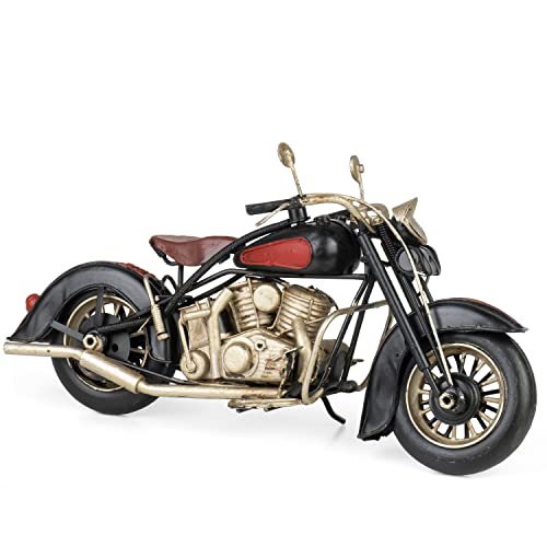 Moritz Blech-Deko Motorrad rot schwarz Blechdekoration Blechmodell Modellauto Retro Sammlerstück Vintage Deko Nostalgie Antik Style Moritz Blech-Deko Motorrad rot schwarz Blechdekoration Blechmodell Modellauto Retro Sammlerstück Vintage Deko Nostalgie Antik Style von Moritz