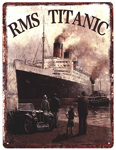 Blechschild RMS Titanic Schiff 25 x 33 cm Deko Schild mit Aufdruck Aufschrift von Moritz