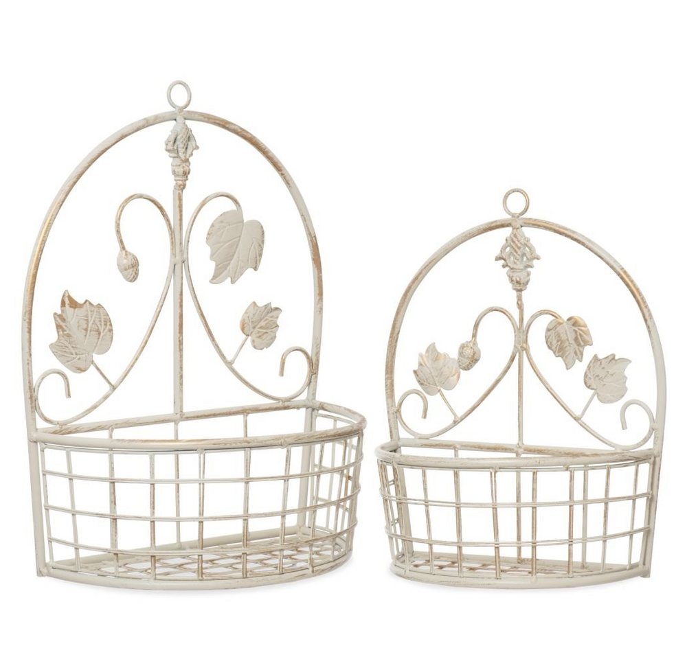 Moritz Blumentopf Pflanzkörbe 2er Set zum Aufhängen, Pflanzkorb Landhausstil Shabby Blumentopfhalter Gartendeko Moritz Blumentopf Pflanzkörbe 2er Set zum Aufhängen, Pflanzkorb Landhausstil Shabby Blumentopfhalter Gartendeko von Moritz