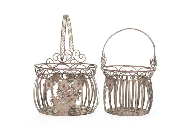 Moritz Blumentopf Pflanzkörbe Metall 2er Set rose CB-17-RS, Blumentopf Pflanzkorb Pflanzkübel Pflanzenampel Gartendeko Hängekorb Moritz Blumentopf Pflanzkörbe Metall 2er Set rose CB-17-RS, Blumentopf Pflanzkorb Pflanzkübel Pflanzenampel Gartendeko Hängekorb von Moritz