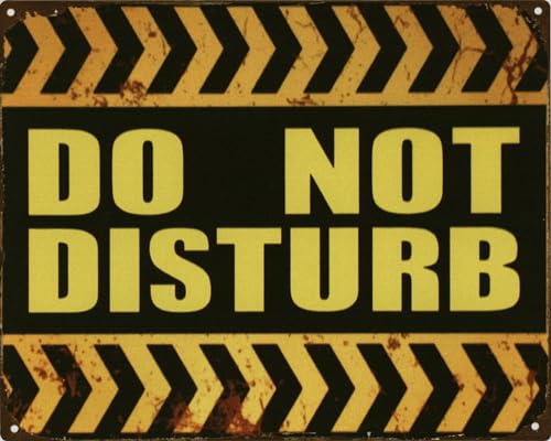 Moritz Deko Blechschild DO NOT Disturb schwarz gelb 20 x 25 cm Metallschild Retro Vintage Moritz Deko Blechschild DO NOT Disturb schwarz gelb 20 x 25 cm Metallschild Retro Vintage von Moritz
