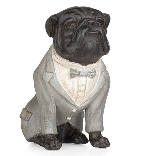 Moritz Deko-Figur Mops Hund im grauen Anzug mit Fliege Sitz aus Polyresin Dekorations Idee Standdeko Tierwelt Statue Haustier Skulptur Moritz Deko-Figur Mops Hund im grauen Anzug mit Fliege Sitz aus Polyresin Dekorations Idee Standdeko Tierwelt Statue Haustier Skulptur von Moritz