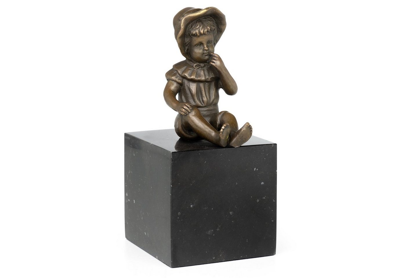 Moritz Dekofigur Bronzefigur Sitzende Mädchen, Bronzefigur Figuren Skulptur für Regal Vitrine Schreibtisch Deko von Moritz