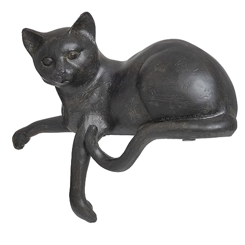 Moritz Dekofigur Figur Katze 20cm Kater liegend Kantenhocker Kantensitzer Polyresin von Moritz