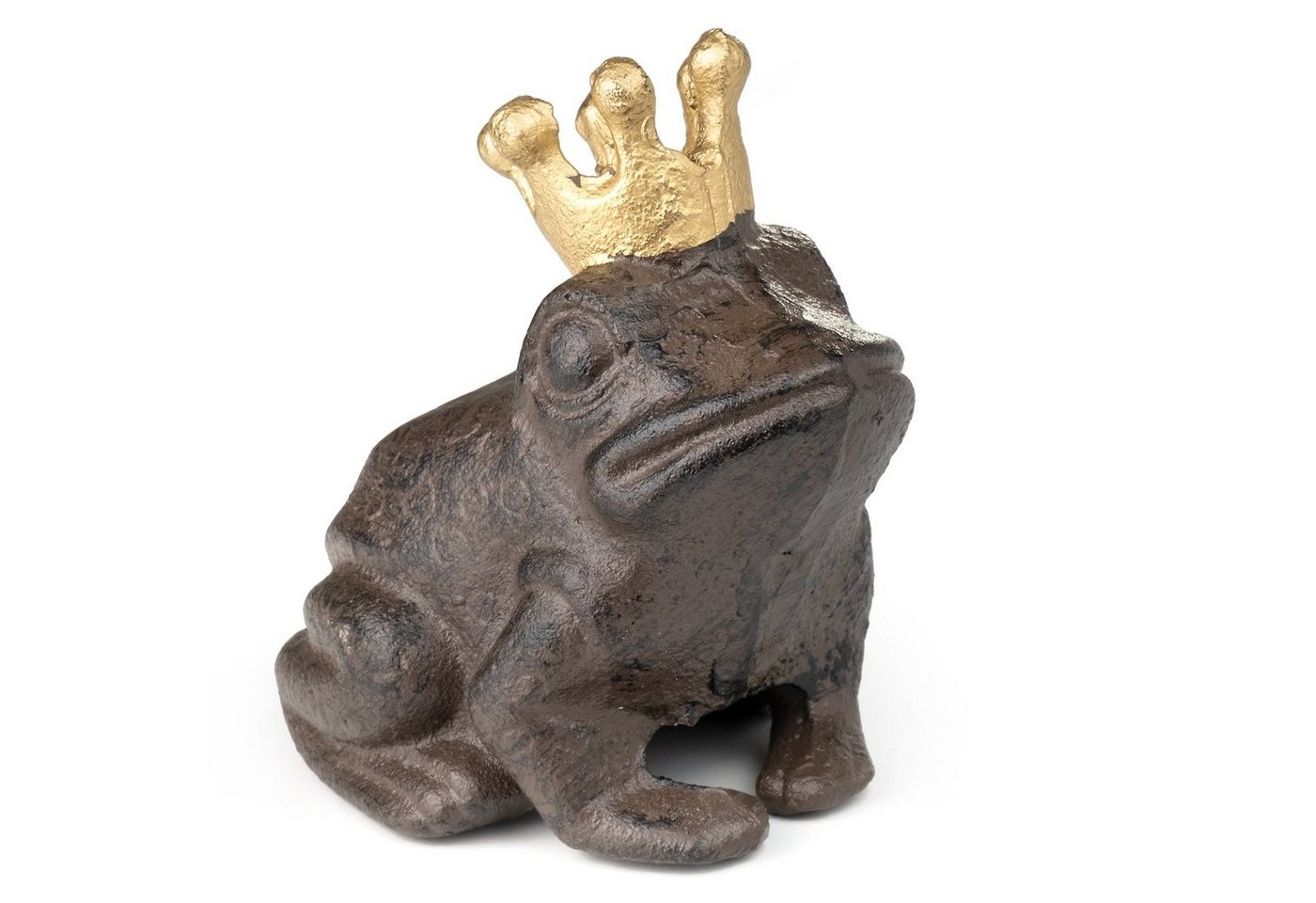 Moritz Dekofigur Froschkönig Figur, Gußeisen Garten Dekoration Gartenfigur Frosch Figur Teich Deko von Moritz