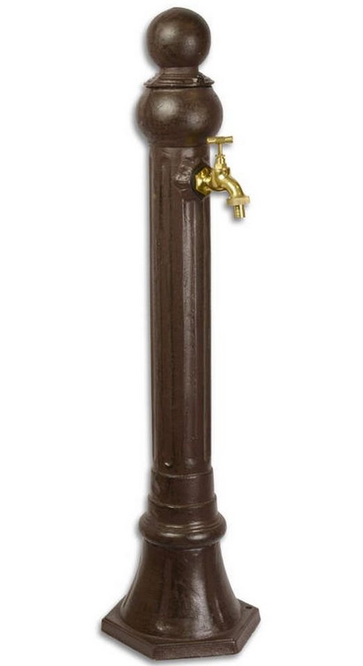 Moritz Dekofigur Wasserzapfstelle Garten 84 cm Standbrunnen, Wasserzapfsäule Garten Wasserhahn Wasseranschluss Zapfsäule Gartendeko von Moritz