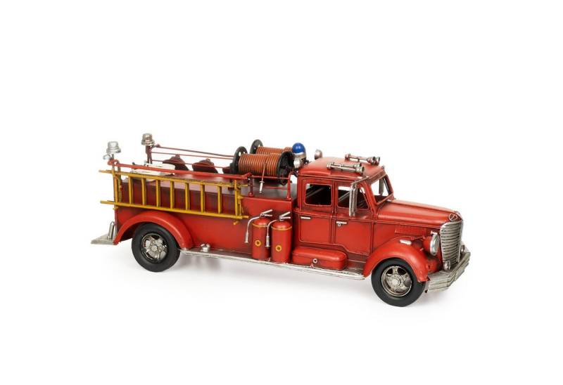 Moritz Dekoobjekt Auto Feuerwehrauto Oldtimer, Modell Retro Vintage Blechodell Miniatur Nachbildung Modellauto Blech von Moritz