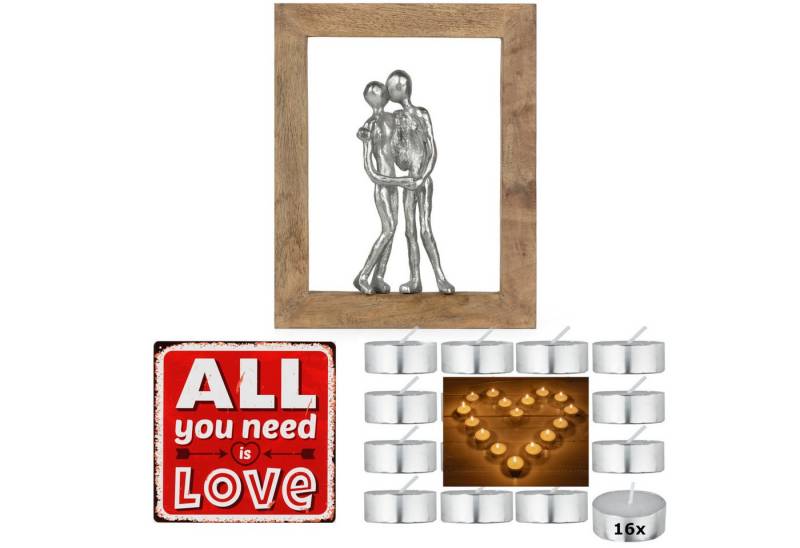 Moritz Dekoobjekt Geschenk-Set Valentinstag Hochzeit Jahrestag Bundle 9, Geschenkset Deko Liebe Paar Ehe Geschenkidee romantisch von Moritz