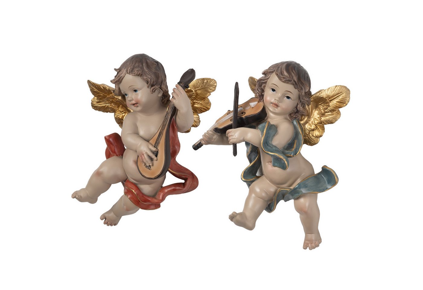 Moritz Engelfigur 2er Set Engel-Figuren zum Hängen mit Instrumenten Moritz Engelfigur 2er Set Engel-Figuren zum Hängen mit Instrumenten von Moritz