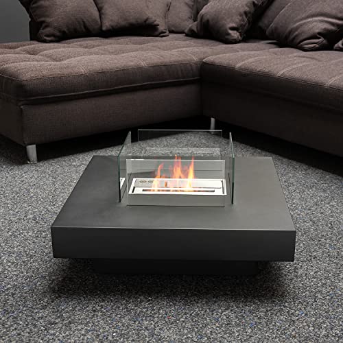 Moritz Ethanol Kamin I Tischkamin I 35 x 70 x 70 cm I 1,5 Liter Brenner I optimal für Lounge-Ecken I Bioethanol Kamin I Bio Ethanol Kaminofen Indoor Outdoor I Innen Außen I Bioethanol Brenner von Moritz
