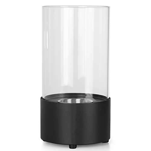 Moritz Ethanol Kamin Tischkamin I 30 x 15 x 15 cm schwarz I Tischfeuer rund I 300 ml Edelstahldose I Bioethanol Kamin I Bio Ethanol Kaminofen Indoor Outdoor I Innen Außen I Bioethanol Brenner von Moritz