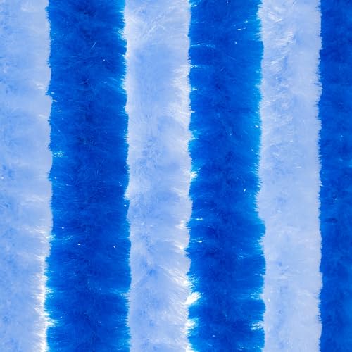 Moritz Flauschvorhang aus Chenille 100 x 200 cm Sky Ocean Blue Türvorhang als Fliegenschutz Insektenschutz für Camping Wohnwagen von Moritz