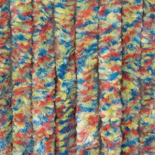 Moritz Flauschvorhang aus Chenille 90 x 220 cm kunterbunt Türvorhang als Fliegenschutz Insektenschutz für Camping Wohnwagen von Moritz