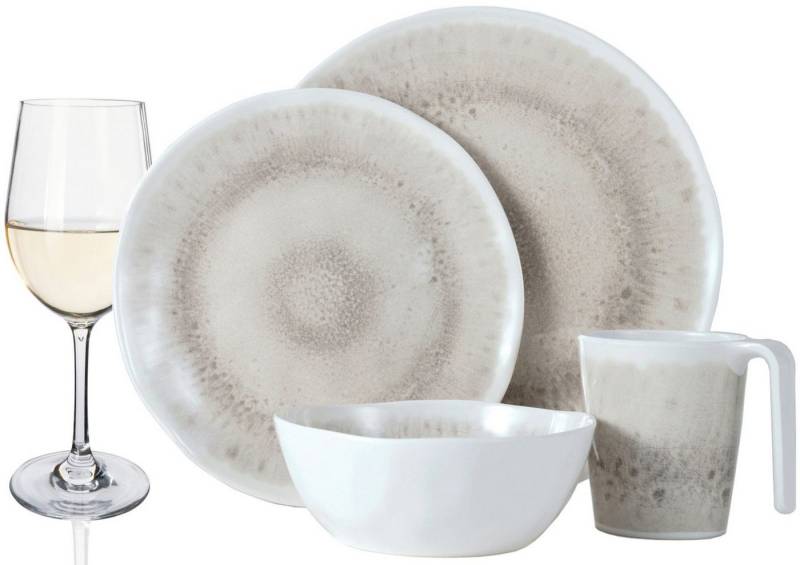 Moritz Geschirr-Set Camping Geschirr 4 Personen Amboss 16 Teilig + 4 Tiamo Weißweingläser Moritz Geschirr-Set Camping Geschirr 4 Personen Amboss 16 Teilig + 4 Tiamo Weißweingläser von Moritz