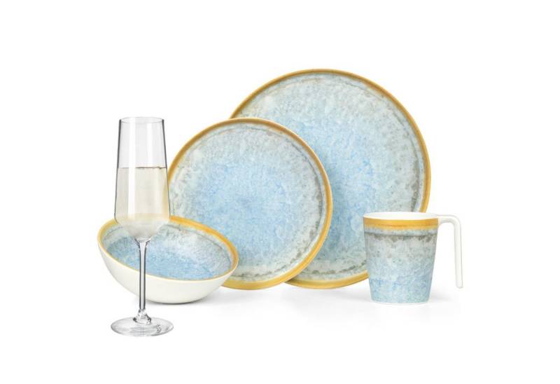 Moritz Geschirr-Set Camping Geschirr Crystal Blue + Milano Champagnergläser Moritz Geschirr-Set Camping Geschirr Crystal Blue + Milano Champagnergläser von Moritz