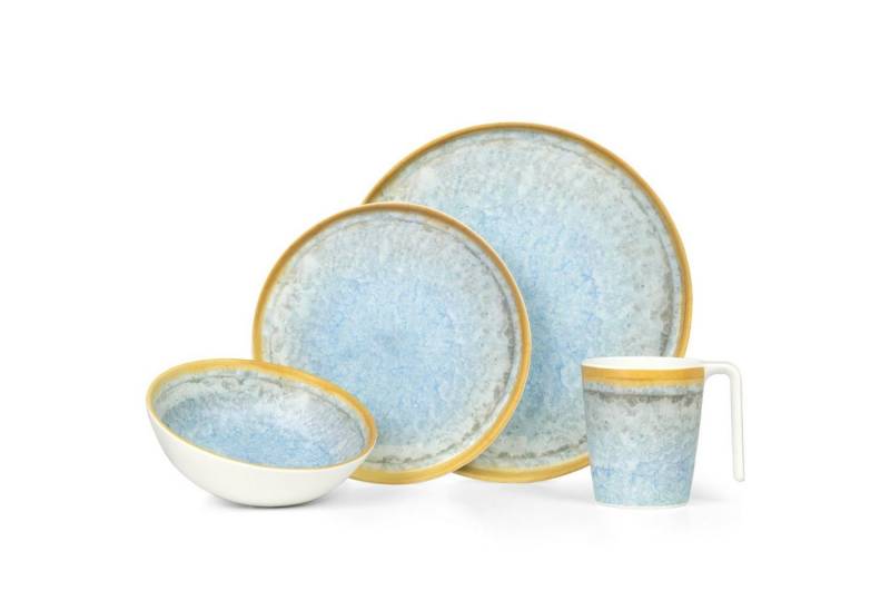 Moritz Geschirr-Set Camping Geschirr Crystal Blue 4-teilig von Moritz