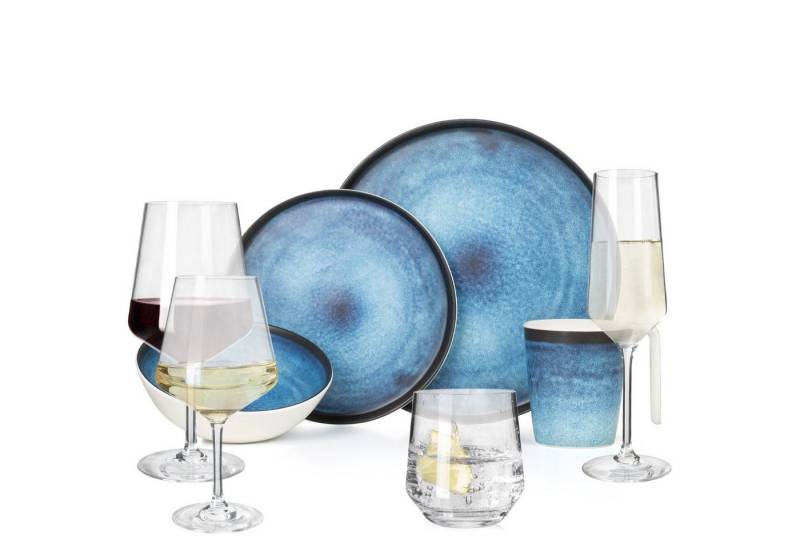 Moritz Geschirr-Set Camping Geschirr Deep Ocean + 16 Milano Gläsern Moritz Geschirr-Set Camping Geschirr Deep Ocean + 16 Milano Gläsern von Moritz