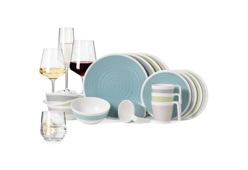 Moritz Geschirr-Set Camping Geschirr Harmonie + Gläser 16 - 32 tlg aus Moritz Geschirr-Set Camping Geschirr Harmonie + Gläser 16 - 32 tlg aus von Moritz