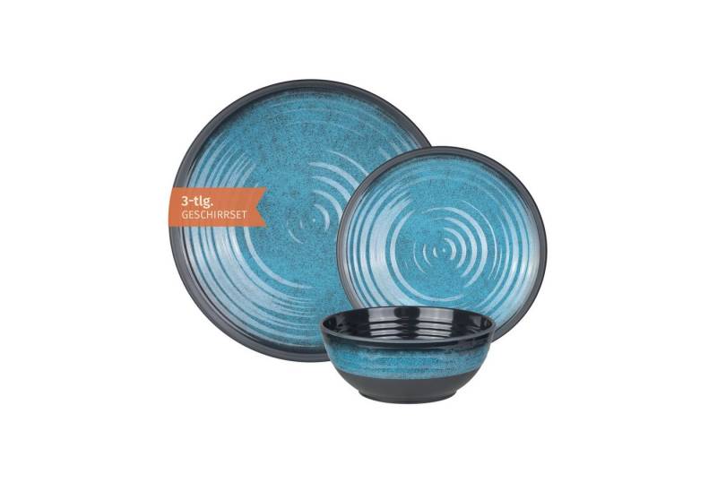 Moritz Geschirr-Set Camping Geschirr Stone Blue 3-teilig, Melamin, 3 tlg, Geschirrset Campinggeschirr Picknick Geschirr Bootsgeschirr Moritz Geschirr-Set Camping Geschirr Stone Blue 3-teilig, Melamin, 3 tlg, Geschirrset Campinggeschirr Picknick Geschirr Bootsgeschirr von Moritz