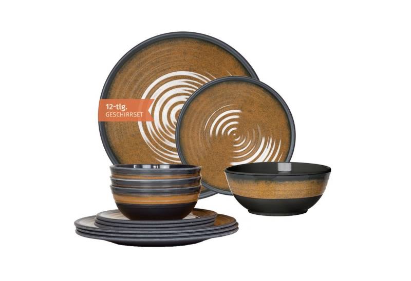 Moritz Geschirr-Set Camping Geschirr Stone Curry 12-teilig Moritz Geschirr-Set Camping Geschirr Stone Curry 12-teilig von Moritz