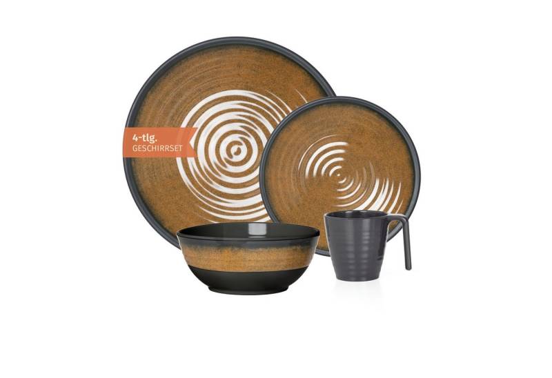 Moritz Geschirr-Set Camping Geschirr Stone Curry 4-teilig Moritz Geschirr-Set Camping Geschirr Stone Curry 4-teilig von Moritz