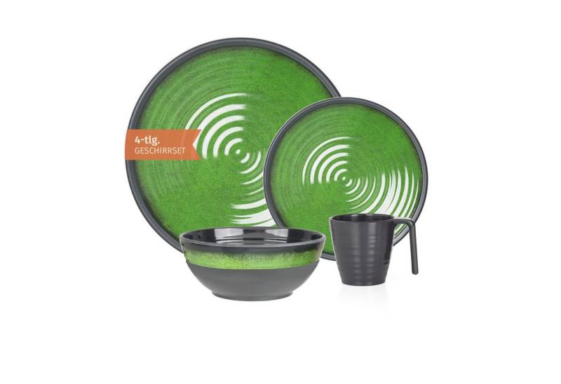 Moritz Geschirr-Set Camping Geschirr Stone Green 4-teilig Moritz Geschirr-Set Camping Geschirr Stone Green 4-teilig von Moritz