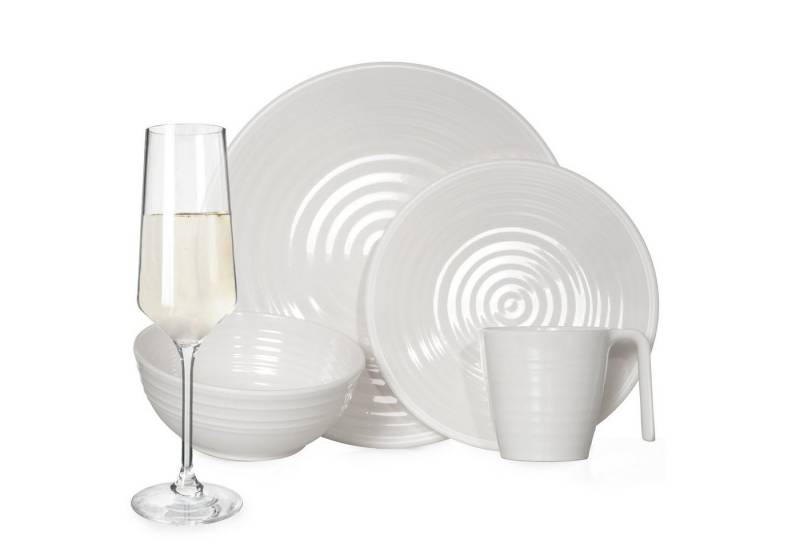 Moritz Geschirr-Set Melamin Camping Geschirr Crema + Milano Champagner Gläser Moritz Geschirr-Set Melamin Camping Geschirr Crema + Milano Champagner Gläser von Moritz