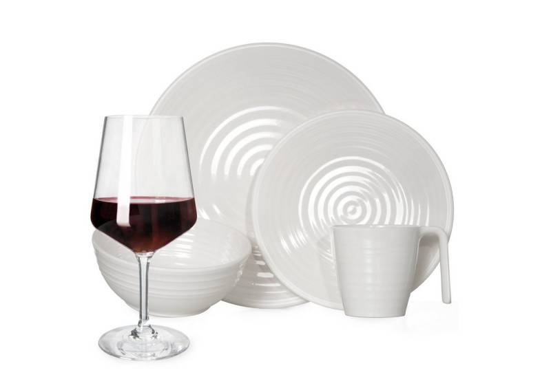 Moritz Geschirr-Set Melamin Camping Geschirr Crema + Milano Rotwein Gläser Moritz Geschirr-Set Melamin Camping Geschirr Crema + Milano Rotwein Gläser von Moritz