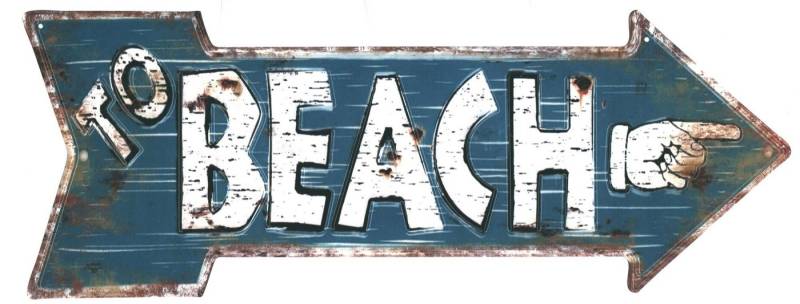 Moritz Metallschild Blechschild To Beach Finger, (Einzeln), 20 x 25cm Vintage Retro Deko Schild Metallschild Wandbild Schild Moritz Metallschild Blechschild To Beach Finger, (Einzeln), 20 x 25cm Vintage Retro Deko Schild Metallschild Wandbild Schild von Moritz