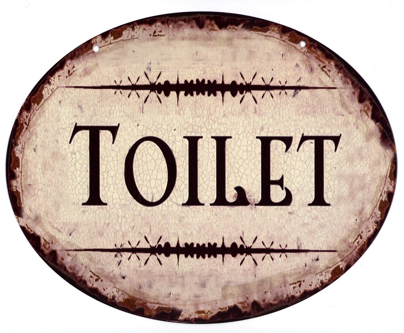 Moritz Metallschild Blechschild Toilet, (Einzeln), 20 x 25cm Vintage Retro Deko Schild Metallschild Wandbild Wanddeko Schild Deko Spruch von Moritz