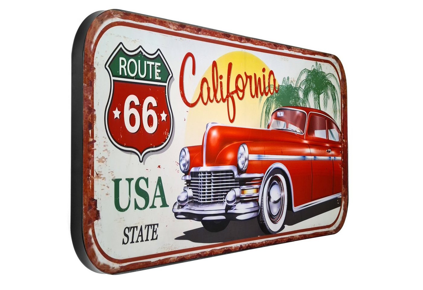 Moritz Metallschild Blechschild XXL Route66 Carlifornia USA, (Einzeln), 20 x 25cm Vintage Retro Deko Schild Metallschild Wandbild Schild Moritz Metallschild Blechschild XXL Route66 Carlifornia USA, (Einzeln), 20 x 25cm Vintage Retro Deko Schild Metallschild Wandbild Schild von Moritz
