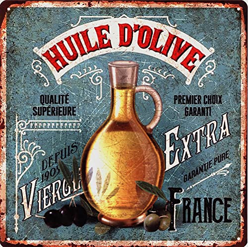 Moritz Retro Deko Blechschild Olivenöl Flasche Extra Geschenk-Idee aus Metall Vintage-Design zur Dekoration von Moritz