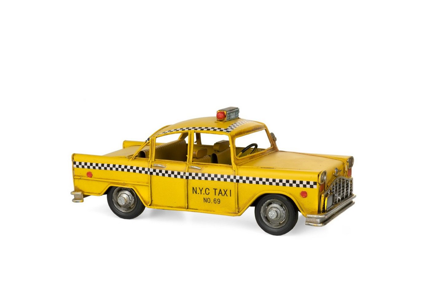 Moritz Dekoobjekt Blech-Deko Auto Taxi gelb, Modell Nostalgie Antik-Stil Retro Blechmodell Miniatur Nachbildung Moritz Dekoobjekt Blech-Deko Auto Taxi gelb, Modell Nostalgie Antik-Stil Retro Blechmodell Miniatur Nachbildung von Moritz