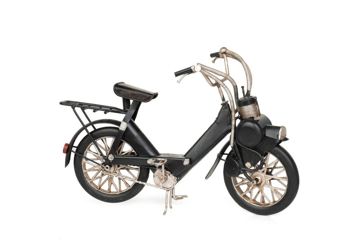 Moritz Dekoobjekt Blech-Deko Mofa schwarz, Modell Nostalgie Antik-Stil Retro Blechmodell Miniatur Nachbildung Moritz Dekoobjekt Blech-Deko Mofa schwarz, Modell Nostalgie Antik-Stil Retro Blechmodell Miniatur Nachbildung von Moritz