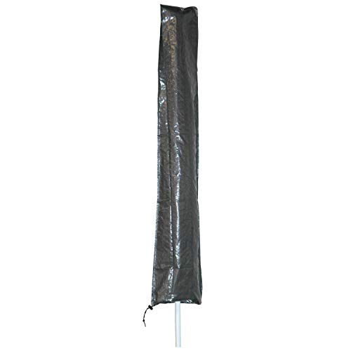 Moritz Schutzhülle grau für Sonnenschirme mit Durchmesser bis 2 Meter - 140 x 19/32 cm Schirm Regenschirm Gartenmöbel Schutz Schutzfolie von Moritz