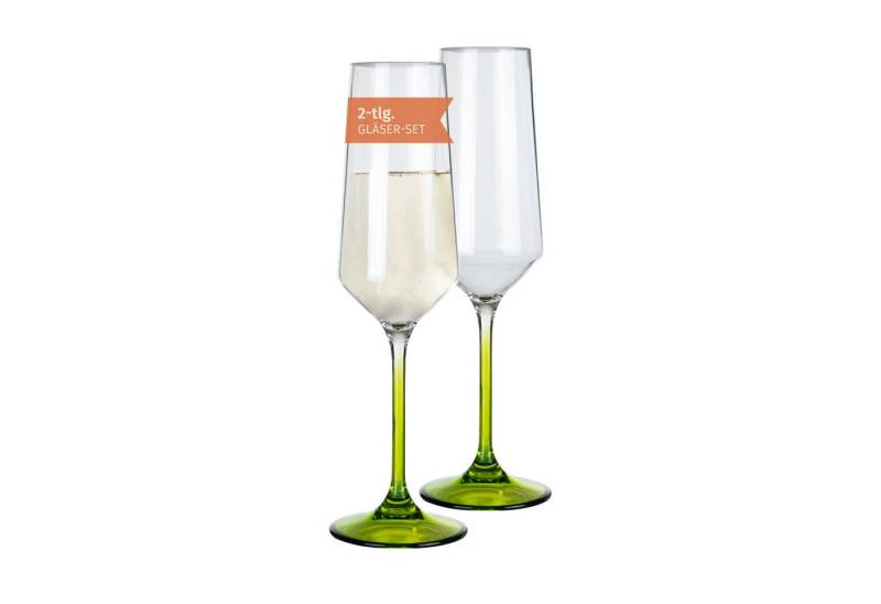 Moritz Sektglas Milano Champagnerglas green line 2er Set Polycarbonat 280 ml bruchfest Moritz Sektglas Milano Champagnerglas green line 2er Set Polycarbonat 280 ml bruchfest von Moritz