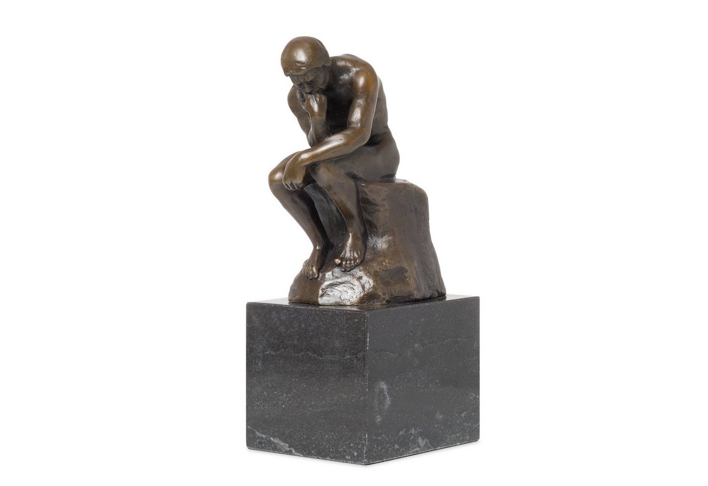 Moritz Skulptur Bronzefigur Der Denker, Bronzefigur Figuren Skulptur für Regal Vitrine Schreibtisch Deko von Moritz