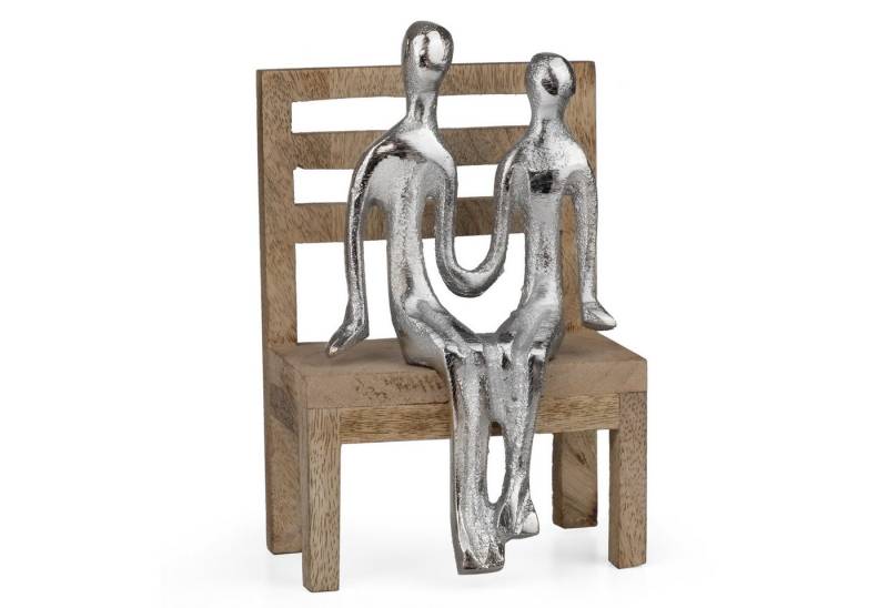 Moritz Skulptur Dekofigur Paar auf Bank aus Aluminium und Holz, Holz, Tischdeko, Fensterdeko, Wanddeko, Holzdeko, Weihnachtsdeko Moritz Skulptur Dekofigur Paar auf Bank aus Aluminium und Holz, Holz, Tischdeko, Fensterdeko, Wanddeko, Holzdeko, Weihnachtsdeko von Moritz