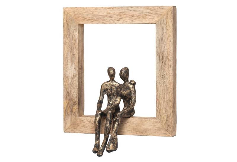 Moritz Skulptur Gemeinsam Was Kommt 22 x 3 x 25 cm, Dekoobjekt Holz, Tischdeko, Fensterdeko, Wanddeko, Holzdeko von Moritz