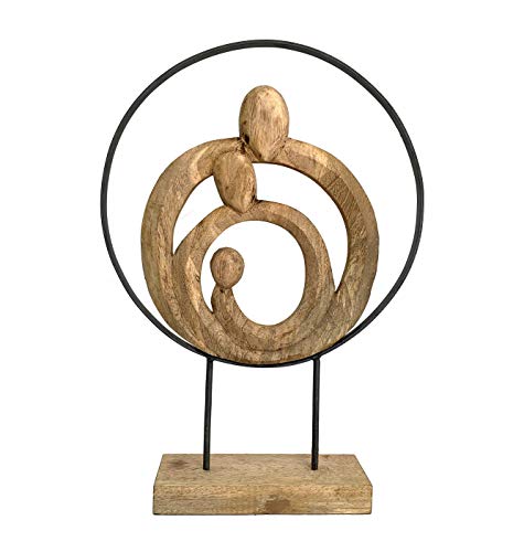 Moritz Skulptur Großer Kreis der Familie 39 x 10,5 x 55 cm Family Mutter Vater Kind Dekoration Dekofigur Harmonie von Moritz