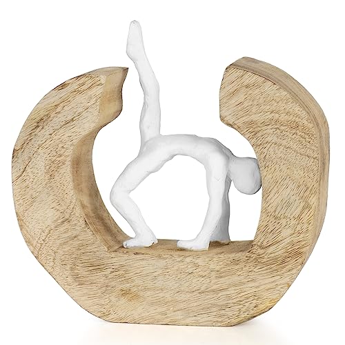Moritz Skulptur I Yoga das Rad I 20,5 x 7 x 20,5 cm I Holzdeko I Skulpturen Deko I Modern I Wohnzimmer I aus Holz I Holzskulptur Moritz Skulptur I Yoga das Rad I 20,5 x 7 x 20,5 cm I Holzdeko I Skulpturen Deko I Modern I Wohnzimmer I aus Holz I Holzskulptur von Moritz