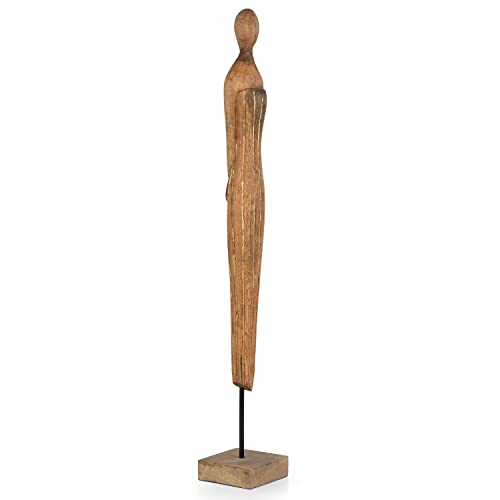 Moritz Skulptur Moderne Frau I 73 x 10 x 10 cm I Stilistisch I Holz Figur mit Händen auf dem Rücken I Mangoholz Holz Deko Figur I Wohnzimmer Dekoration I Flur Deko I Skulpturen Deko Modern Moritz Skulptur Moderne Frau I 73 x 10 x 10 cm I Stilistisch I Holz Figur mit Händen auf dem Rücken I Mangoholz Holz Deko Figur I Wohnzimmer Dekoration I Flur Deko I Skulpturen Deko Modern von Moritz